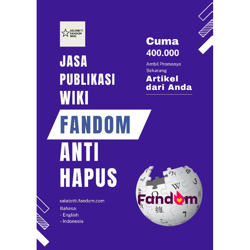 Jasa Publikasi Wiki Fandom (Anti Hapus) (Milik MediaWiki)