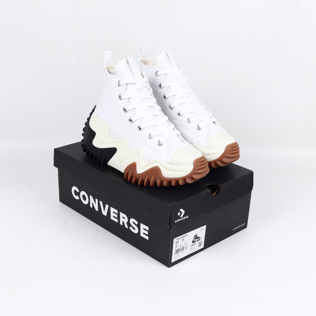 Converse Run Star Hi Motion Platform White Black