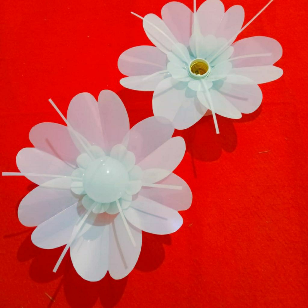 Kelopak Bunga Sakura Kap Lampu Dekorasi Minimalis Bahan Mika