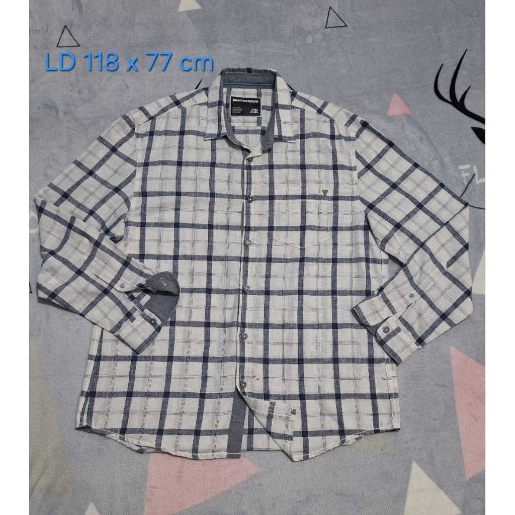 Kemeja Linen Watchout Size XL