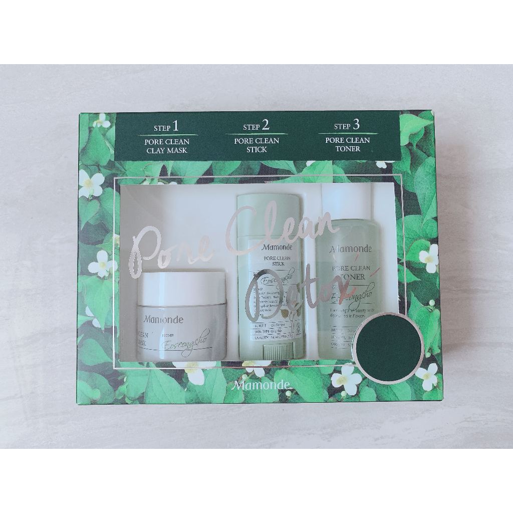 Mamonde Pore Trial Kit Pore Clean Detox Bye Bye Blackhead Original Exp 2026 1 Set 3 pcs