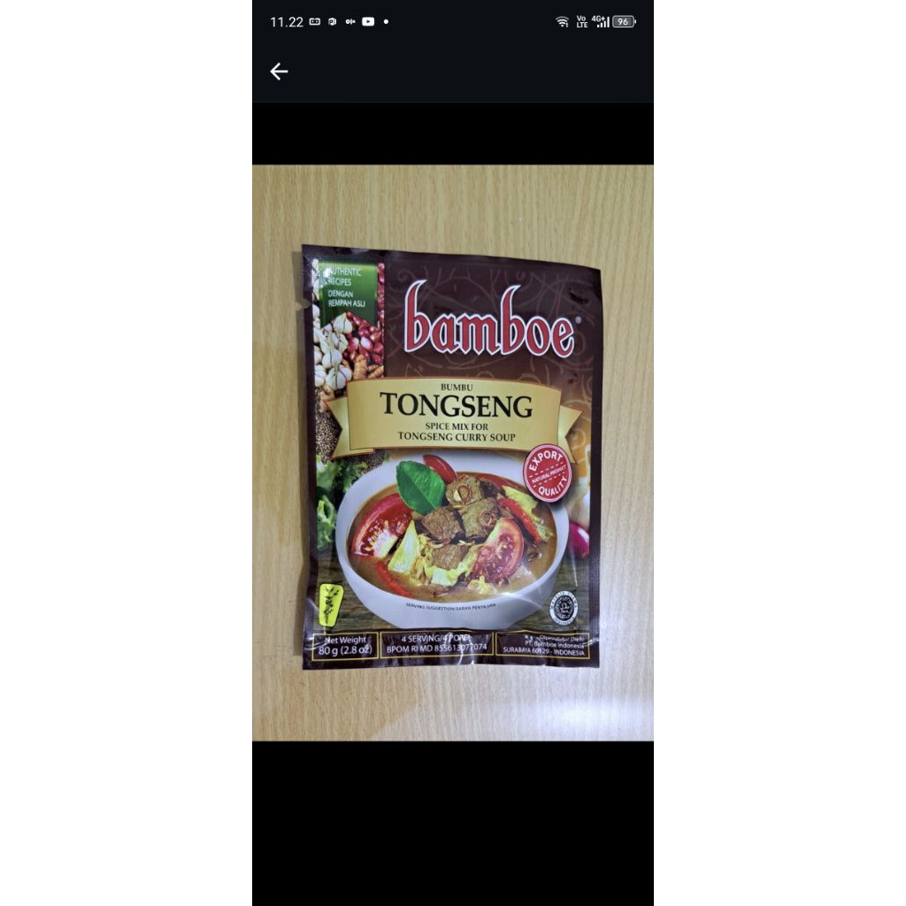 Bumbu Instan Bamboe Tongseng