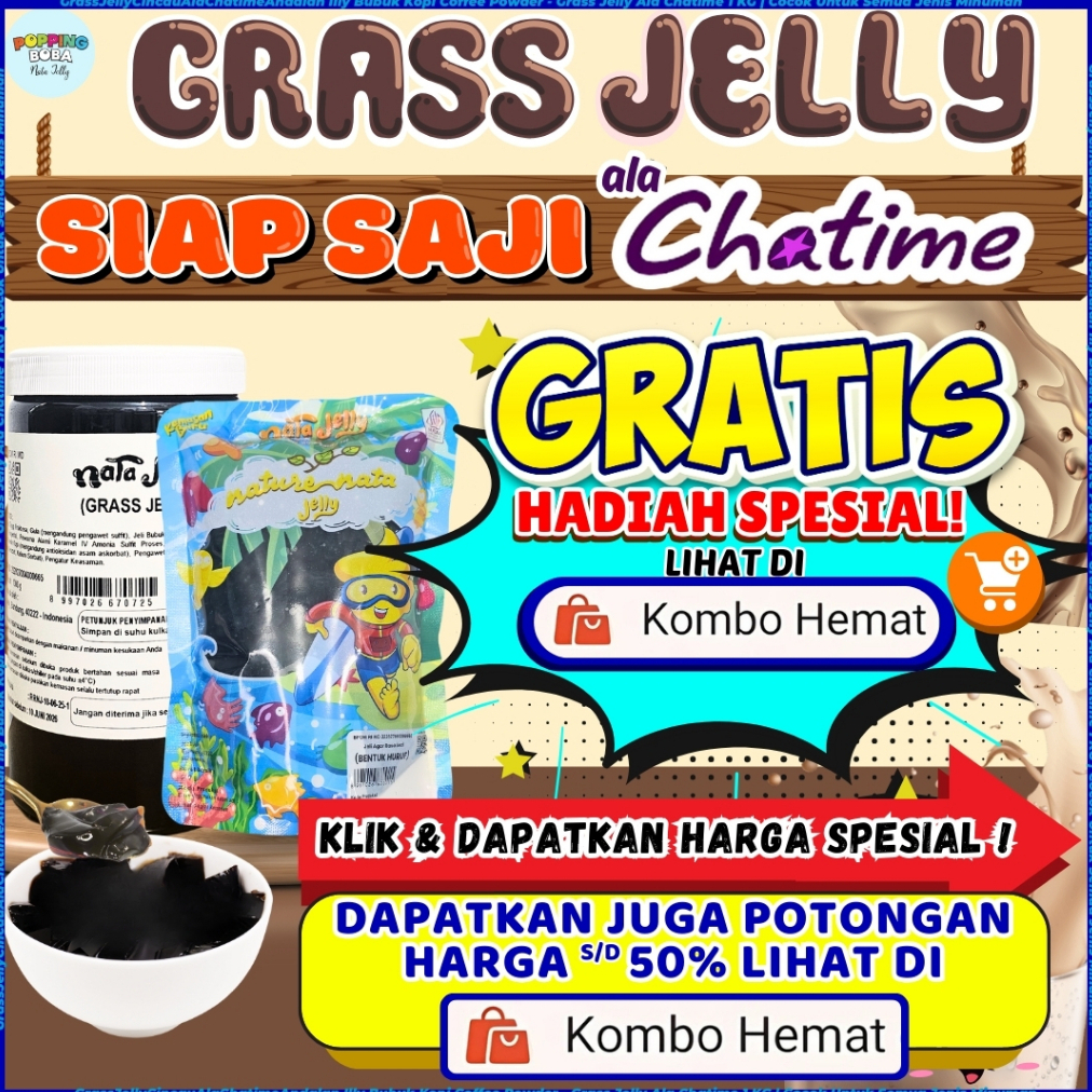 GrassJellyCincauAlaChatimeAndalan Illy Bubuk Kopi Coffee Powder - Grass Jelly Ala Chatime 1 KG | Coc