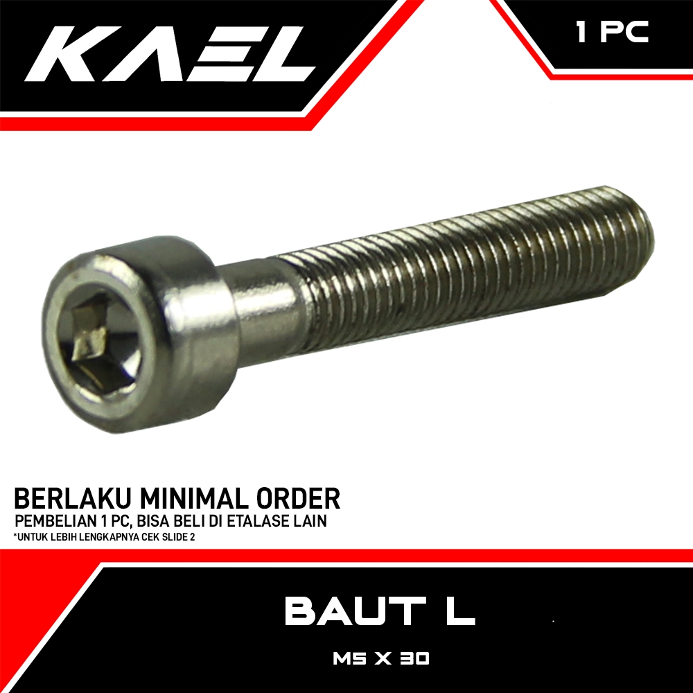 KAEL Baut L Universal Bolt Baud M5x30 5x30 5 x 30 M5 M