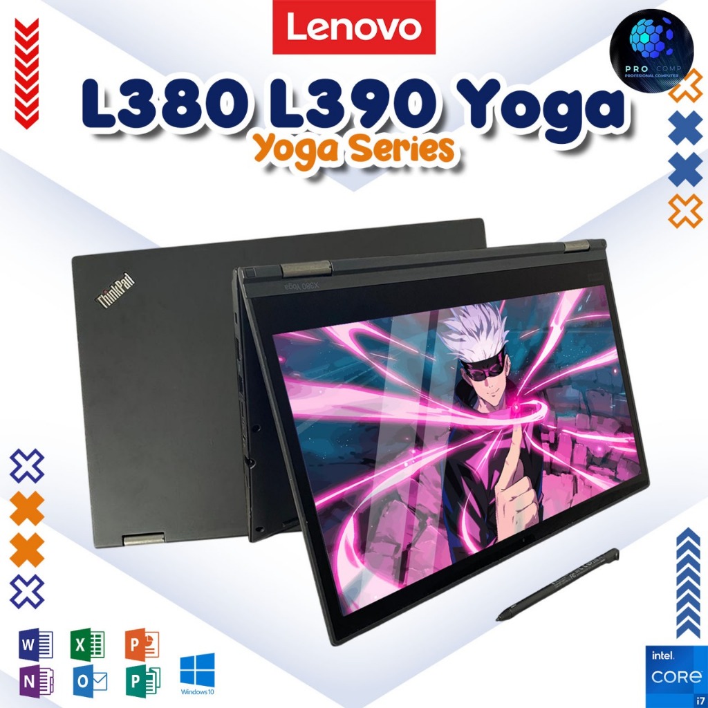 Lenovo Thinkpad L380 / L390 YOGA Touch 2 IN 1 | L390 / L380 Intel I7 / I5 Gen 7 / 8 RAM 32GB 512GB