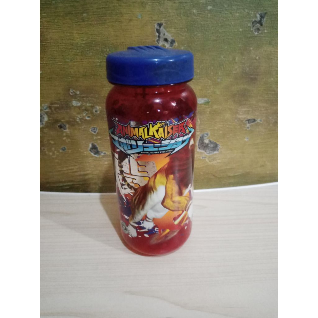 Botol Minum Plastik Animal Kaiser Warna Biru Merah