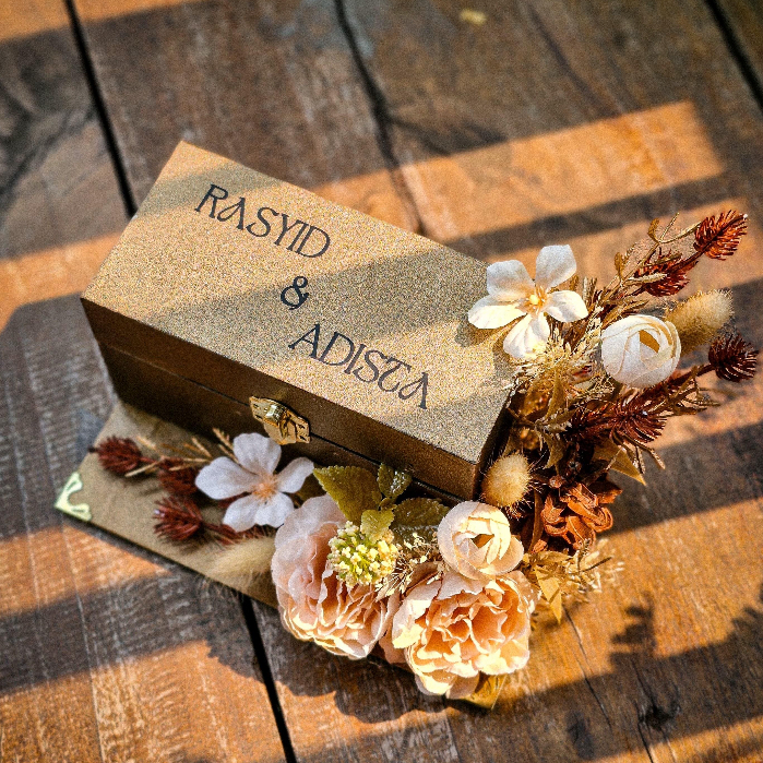 Money Box Kotak Uang Seserahan Mahar Hidden Autumn Brown