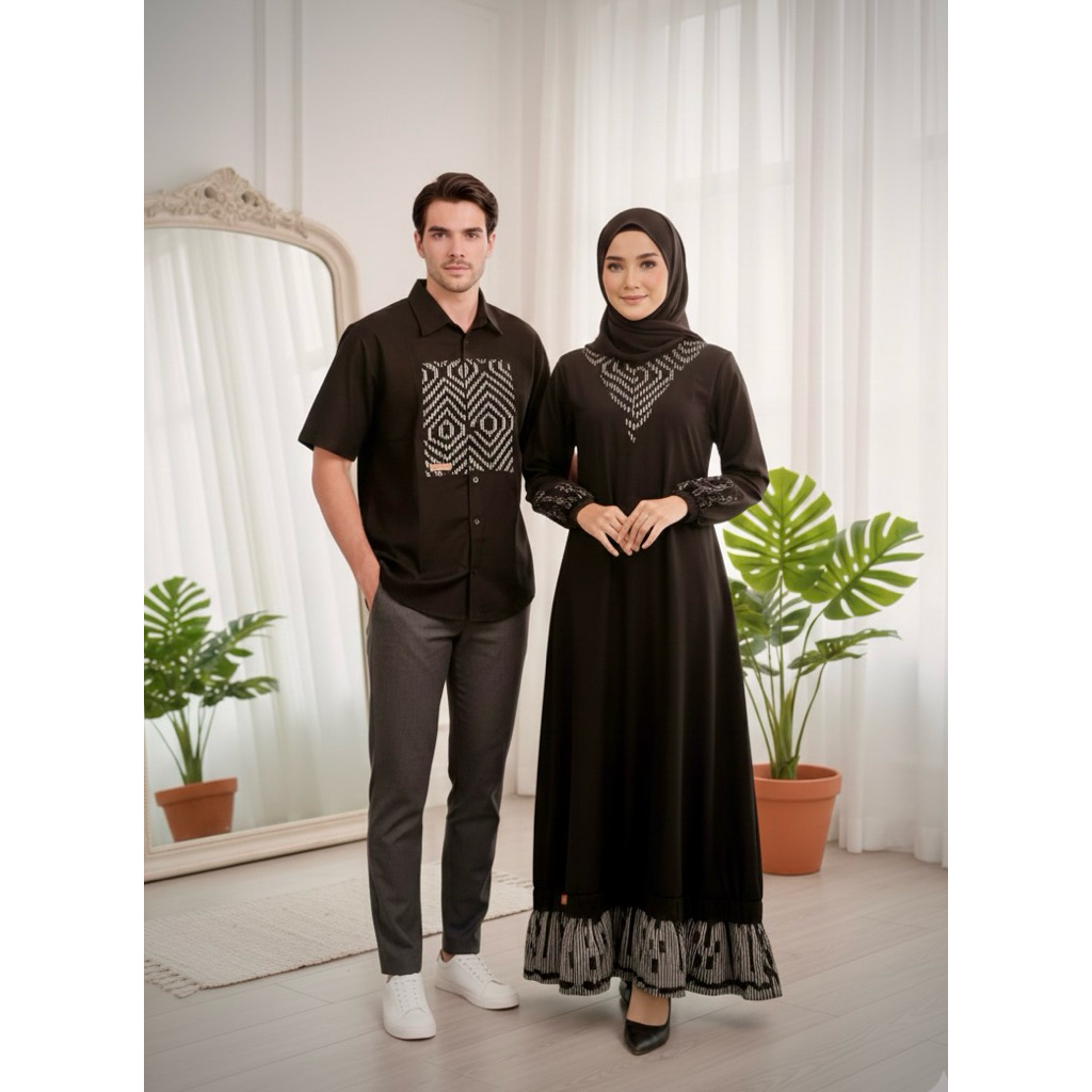 Kirana series by zisheeri | gamis zisheeri | Gamis Tenun | Gamis Katun Kekinian