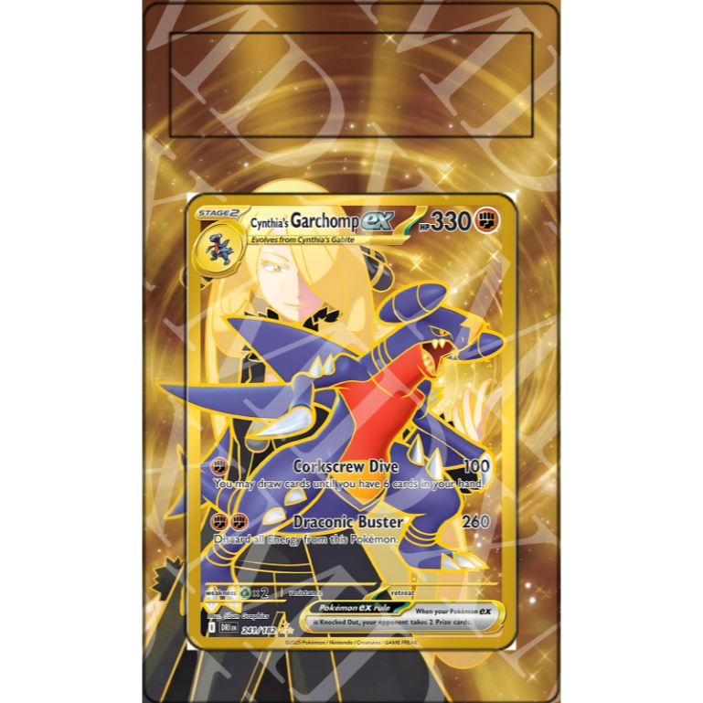 Cynthia's Garchomp Ex #241 Pokemon Destined Rivals (Extended Art)