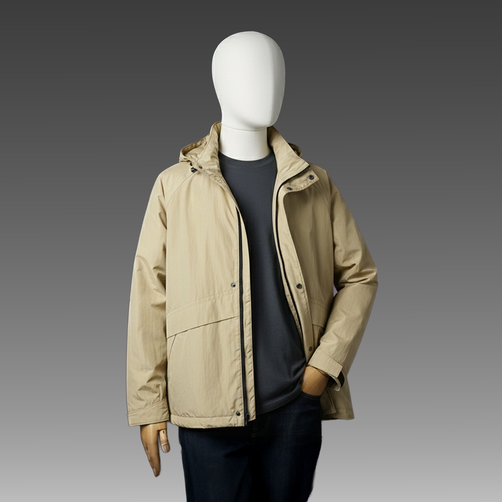 JB Utility Cringkle Jacket Cream