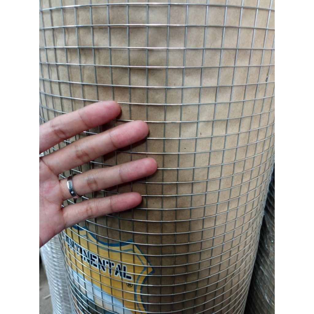 Kawat Loket Galvanis / Kawat Ram galvanis / Wiremesh Galvanis | Tebal 1,2mm (1mm), Tinggi 1 meter Lu