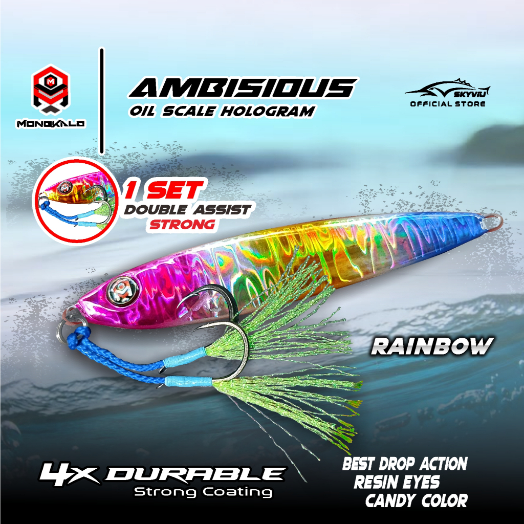 Mongkalo Ambisious Minyak noGID noMotif Candy 40 Rainbow