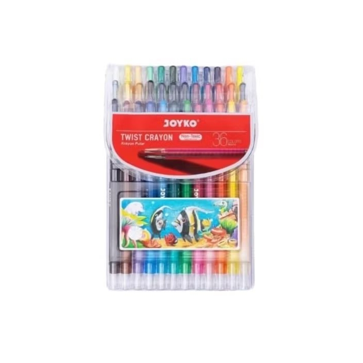 Joyko Twist Crayon (Krayon Putar) 36 Warna