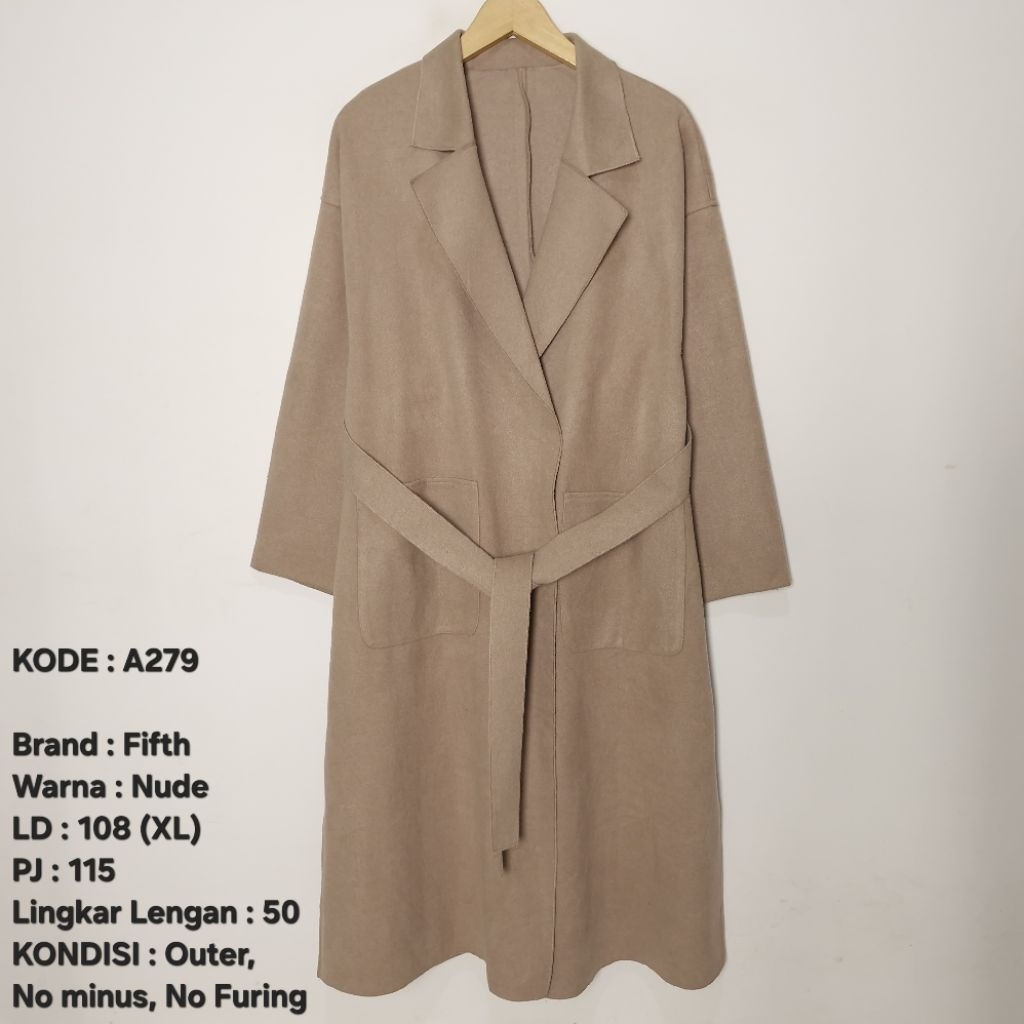 Coat, Long Coat, Long Blazer Musim Dingin Preloved 049