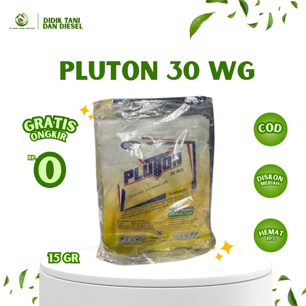 PLUTON 30 WG Insektisida DGW - Bahan Aktif Indoxacarb 30% - Spesialis Racun Ulat Grayak