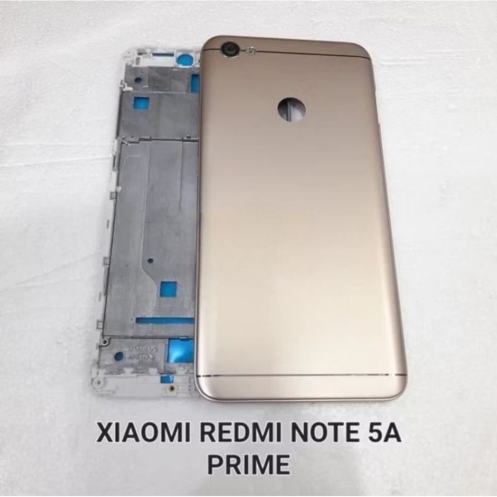 Housing Casing Kesing Full Set Xiaomi REDMI NOTE 5A PRIME BackDoor Tutup Belakang + Middle Frame LCD