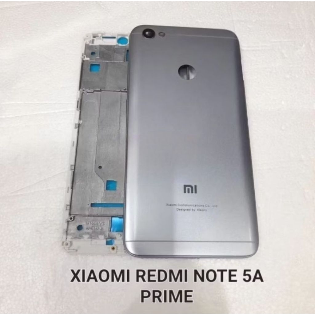 Casing Housing Kesing Full Set XIAOMI Redmi NOTE 5A PRIME Back Door Cover Tutup Belakang + Frame LCD