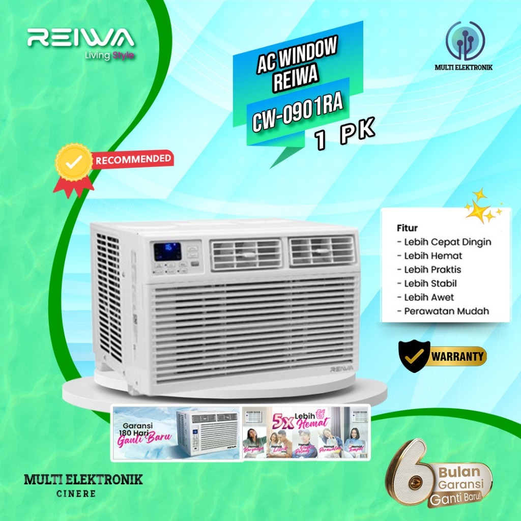 AC WINDOW 1 PK REIWA CW-0901RA