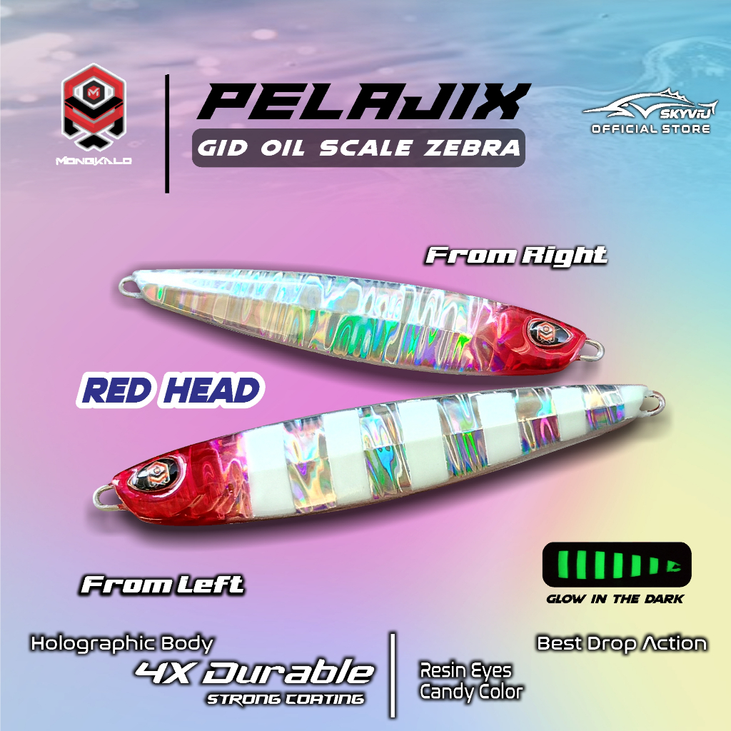 Mongkalo Pelajix Minyak GID-Zebra noMotif Candy 10 Red-Head