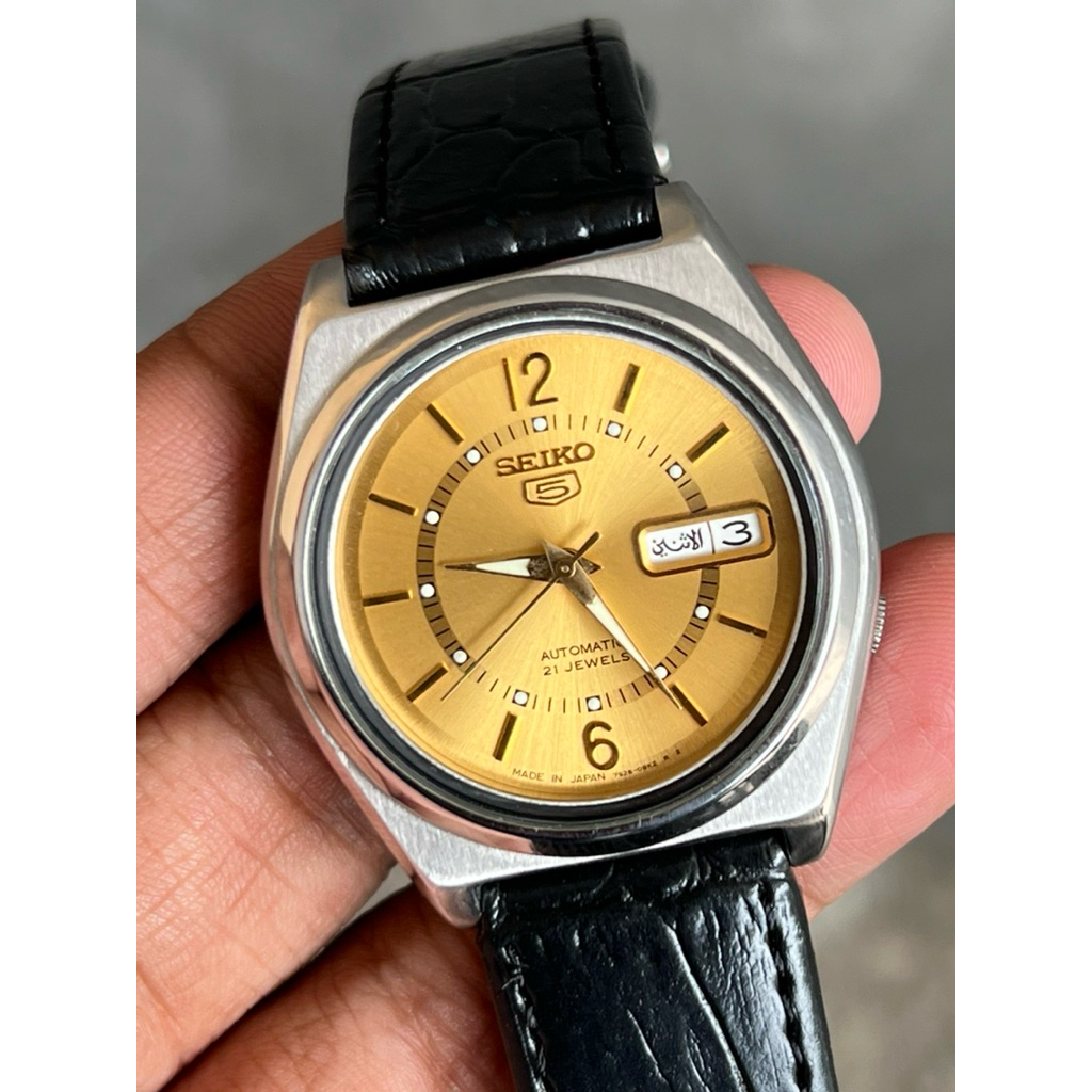 Seiko 5 Automatic 21 Jewels 7S26A Arabic Original Mulus Istimewa