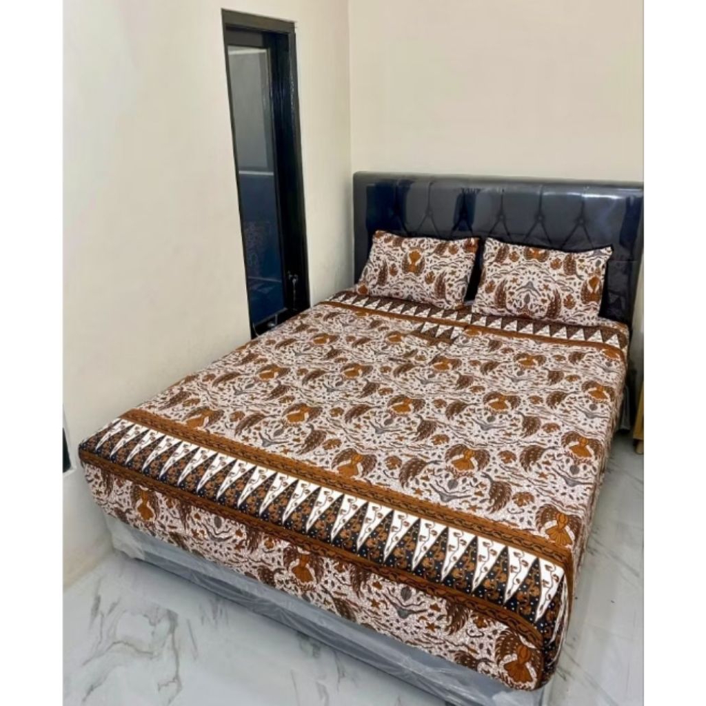 Sprei Batik Sido Asih Ukuran 180 x 200 x 30 cm