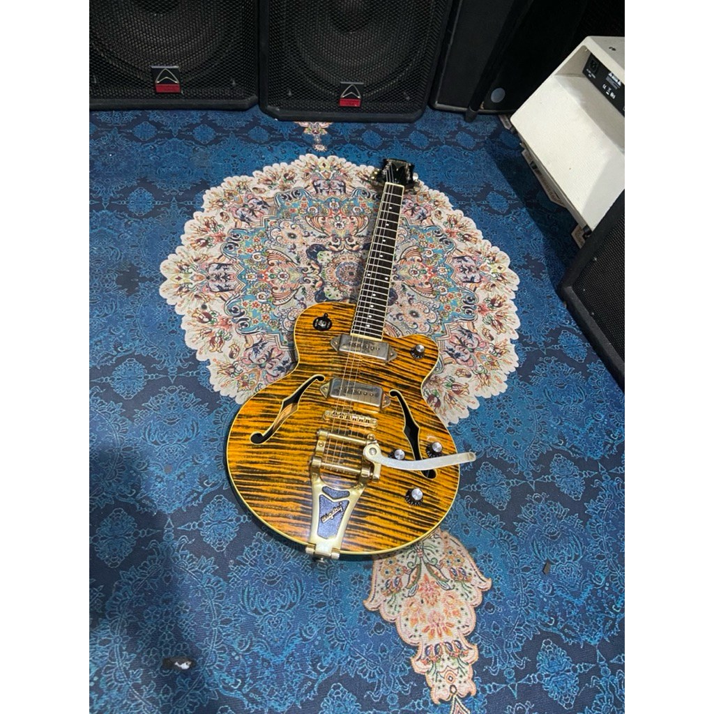 Epiphone Wildkat Semi Hollowbody Tiger Stripe Limited Edition Gold Hardware