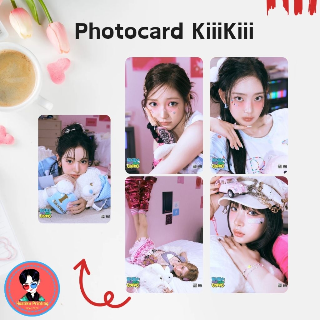 (SATUAN) Premium Photocard KiiiKiii KPOP Sui Haum LeeSol Jiyu Kya - FREE PC RANDOM