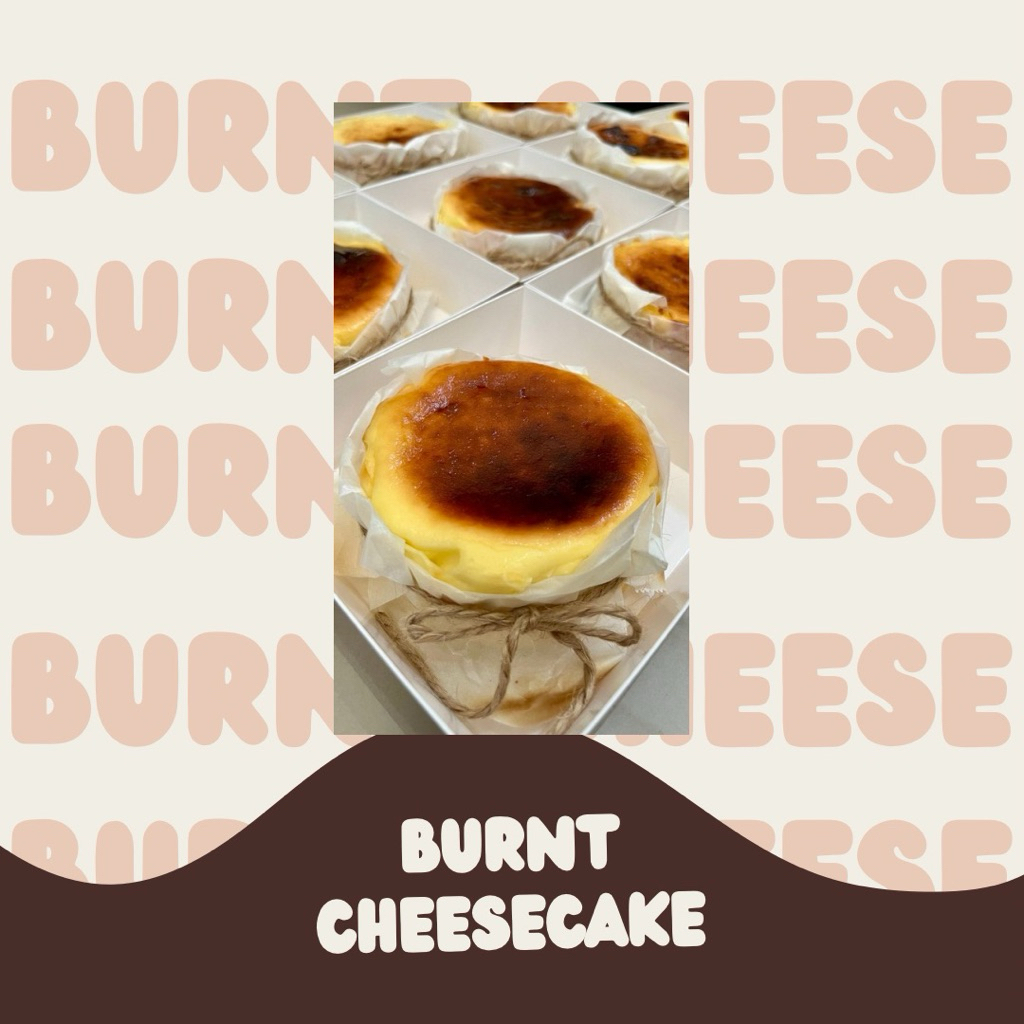 Basque Burnt Cheesecake Diamete 10 cm (Cheesecake Gosong Khas Spanyol)