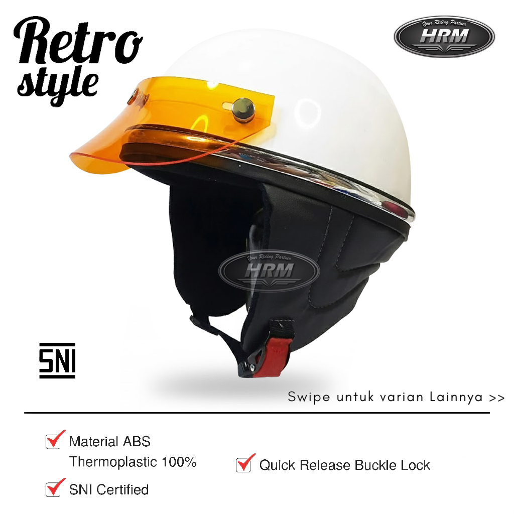 Helm Chip Classic Retro SNI Free Stiker