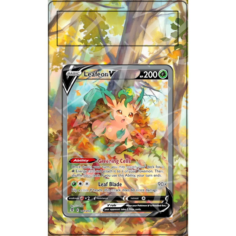 Leafeon V #167 Pokemon Evolving Skies (extended Art)