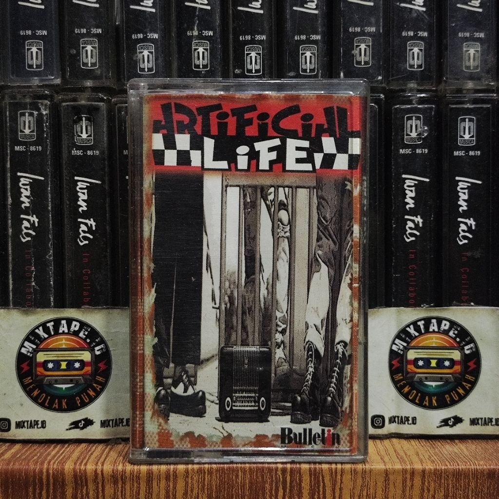 Kaset - Artificial Life (Self Titled) - Kaset Pita - Radio Tape - Radio - Pemutar Kaset - Retro - Cl