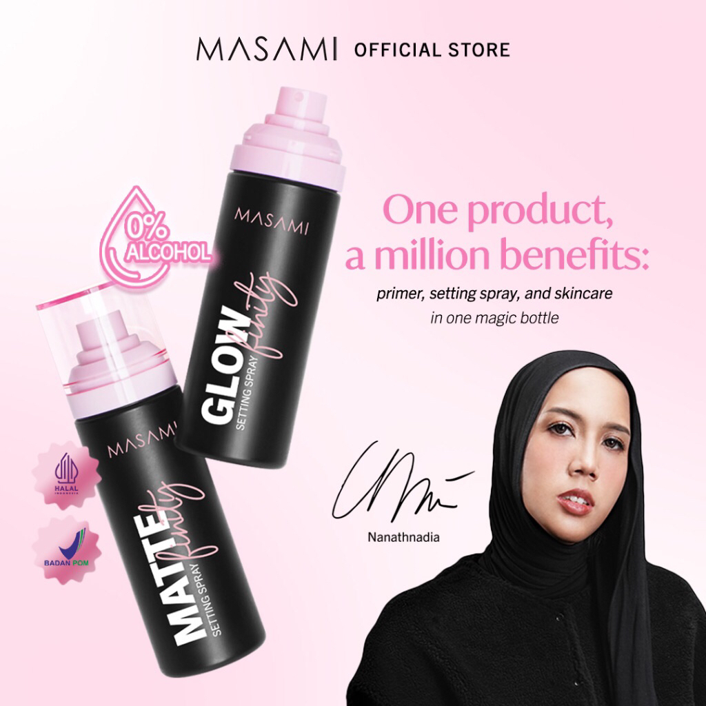 MASAMI GLOW/MATTE SETTING SPRAY