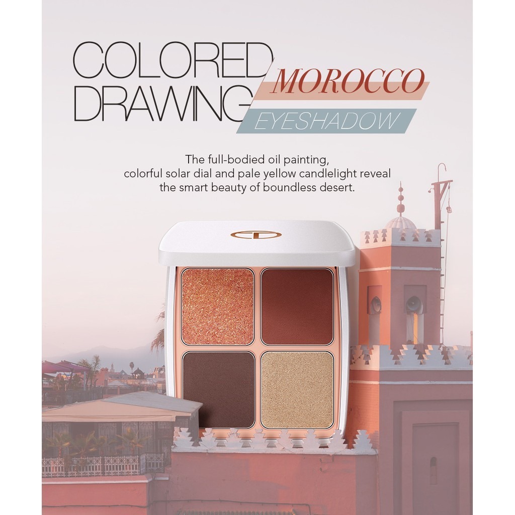 O.Two.O 4 Color Matte Shimmer Marocco Eyeshadow Gaya Maroko Warna 1003 New Arrival