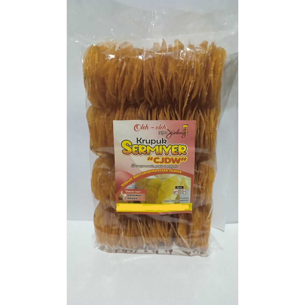 Krupuk samiler Pedas Mentah Gurih Renyah 1kg