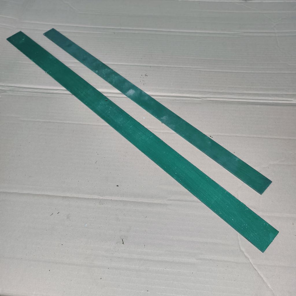 Baja SKD11 EQ K110 Uk. 3 x 30 x 605 mm SUDAH SEPUH ±60 HRC | Bahan Pisau Premium