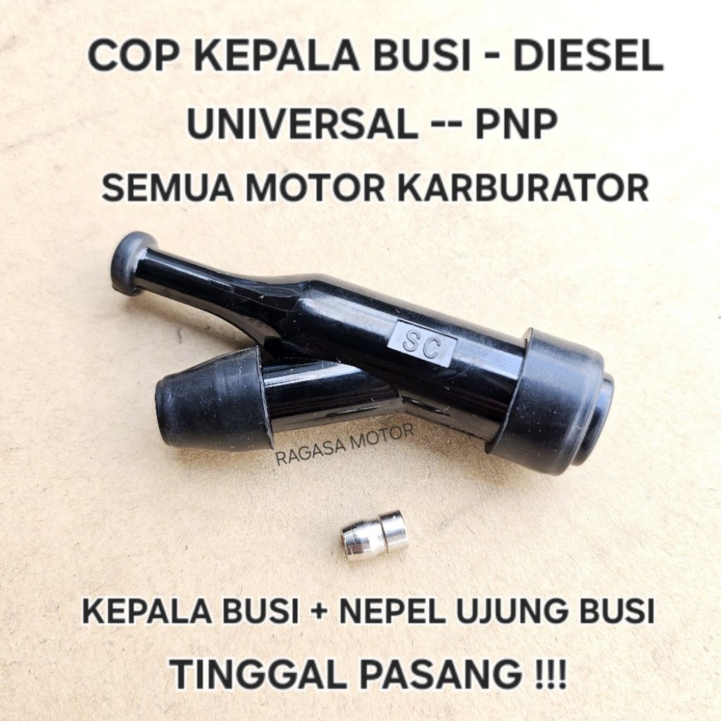 Kepala Busi Cop Busi DIESEL UNIK Pnp Semua Motor Karburator TIGER GL MEGAPRO CB GL100 Original
