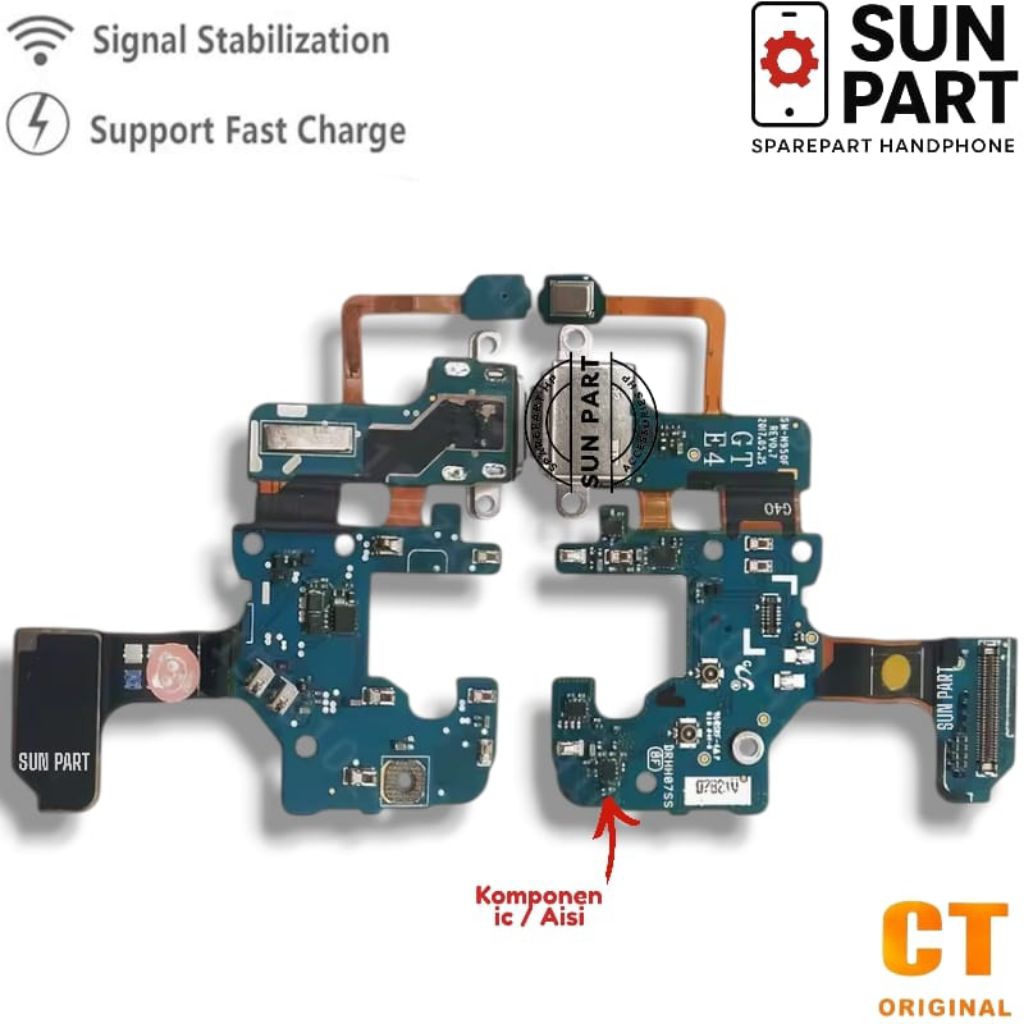 CT |  Flexible Charger + ic SAMSUNG NOTE 8 N950 / N950F ORIGINAL + MIC Full Komponen Aisi - Flexi Fl