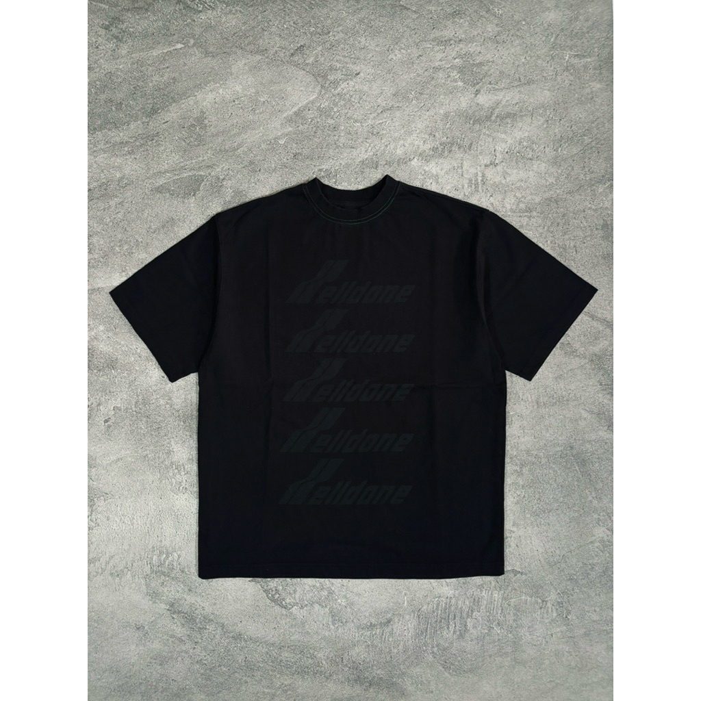 we11done black logo tshirt