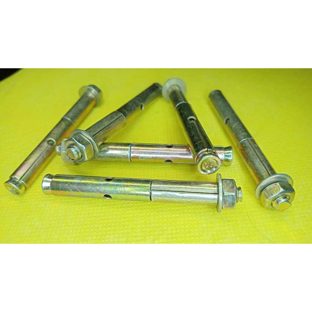 dinabolt 8x65, isi 20, 50 & 100, dynabolt, expansion bold, anchor bolt, dinabol, kualitas super, bau