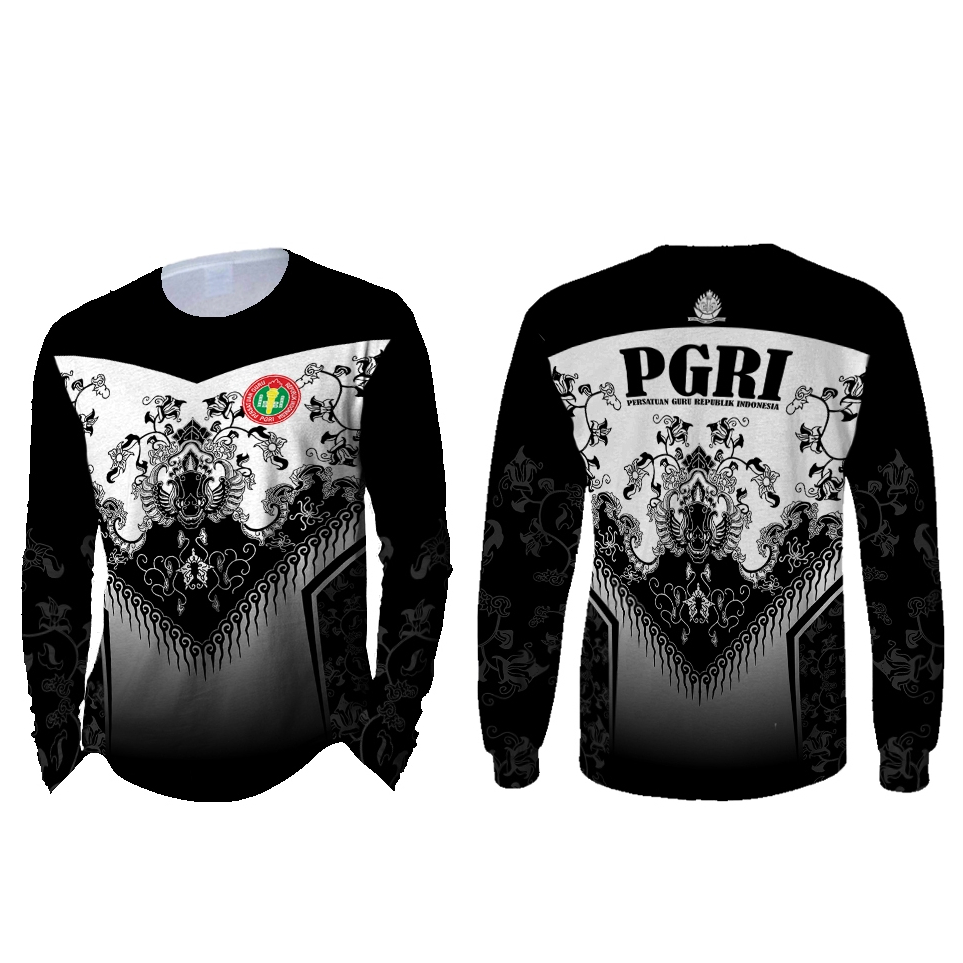 BATIK GURU PGRI - Baju Kaos Jersey PGRI Dewasa Laki-Laki Sublime fullprint