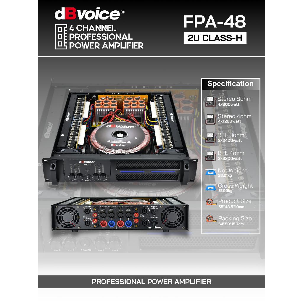 Power dB Voice FPA 48 Amplifier / Power DB Voice