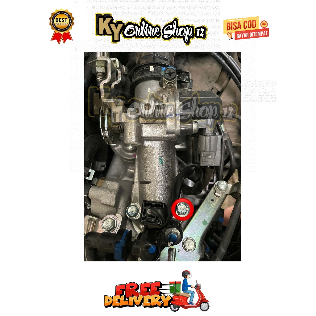 BAUT DUDUKAN THROTTLE BODY ( 1 BAUT ) PCX VARIO BEAT DELUXE SCOOPY ADV STYLO GENIO SPACY 110 125 150