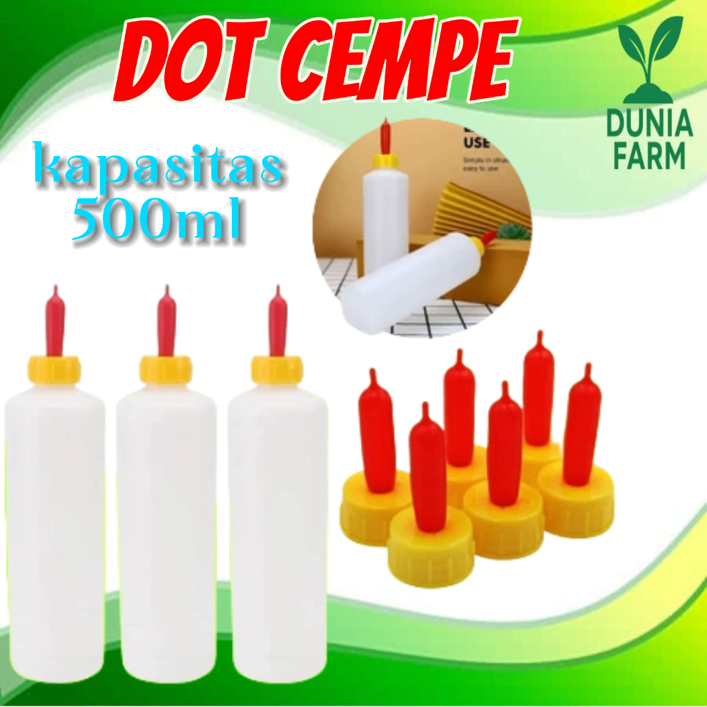 DOT BOTOL CEMPE DOT ANAK KAMBING DOMBA / Dot Kambing Cempe 500ML DUNIAFARM