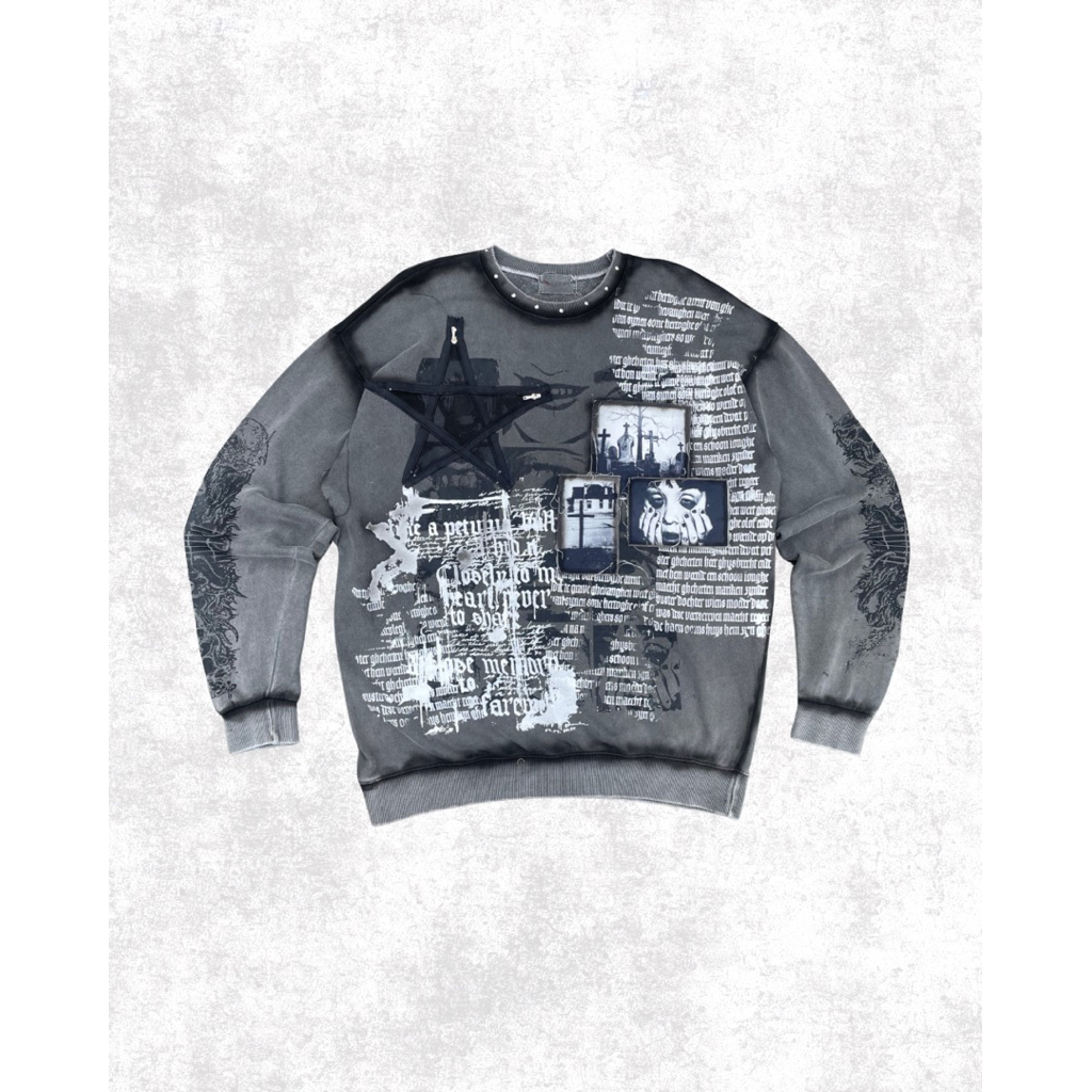 reworked crewneck grey wash alternative