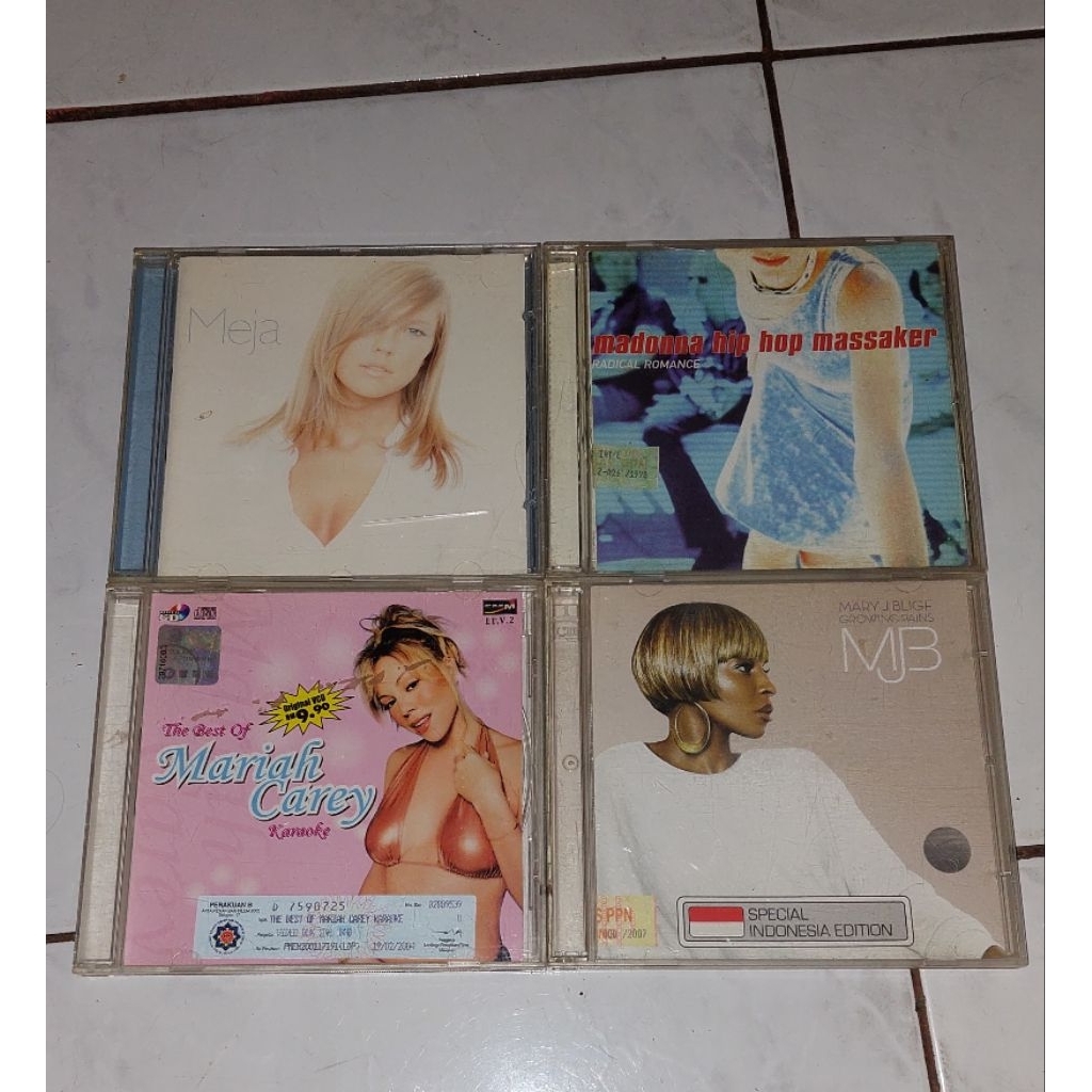 cd & vcd MEJA / MADONNA HIP HOP MASSAKER-Radical Romance / MARIAH CAREY-The Best Of / MARY J BLIGE-G