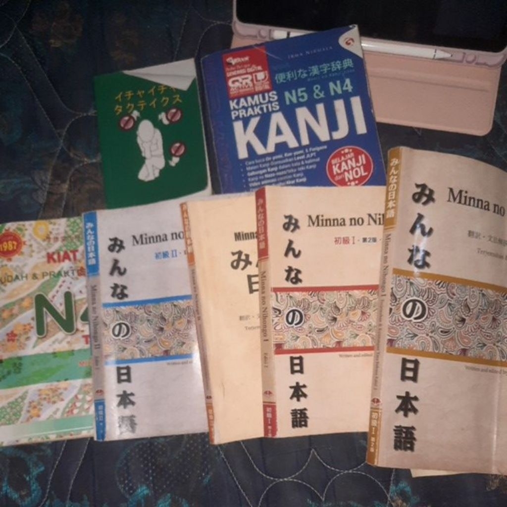 BUKU JEPANG MINNA NO NIHONGO 1 2 KAMUS KANJI N4 N5 LENGKAP BUKU GAKUSHUDO N4 N3 BUKU SAKU JEPANG BUN