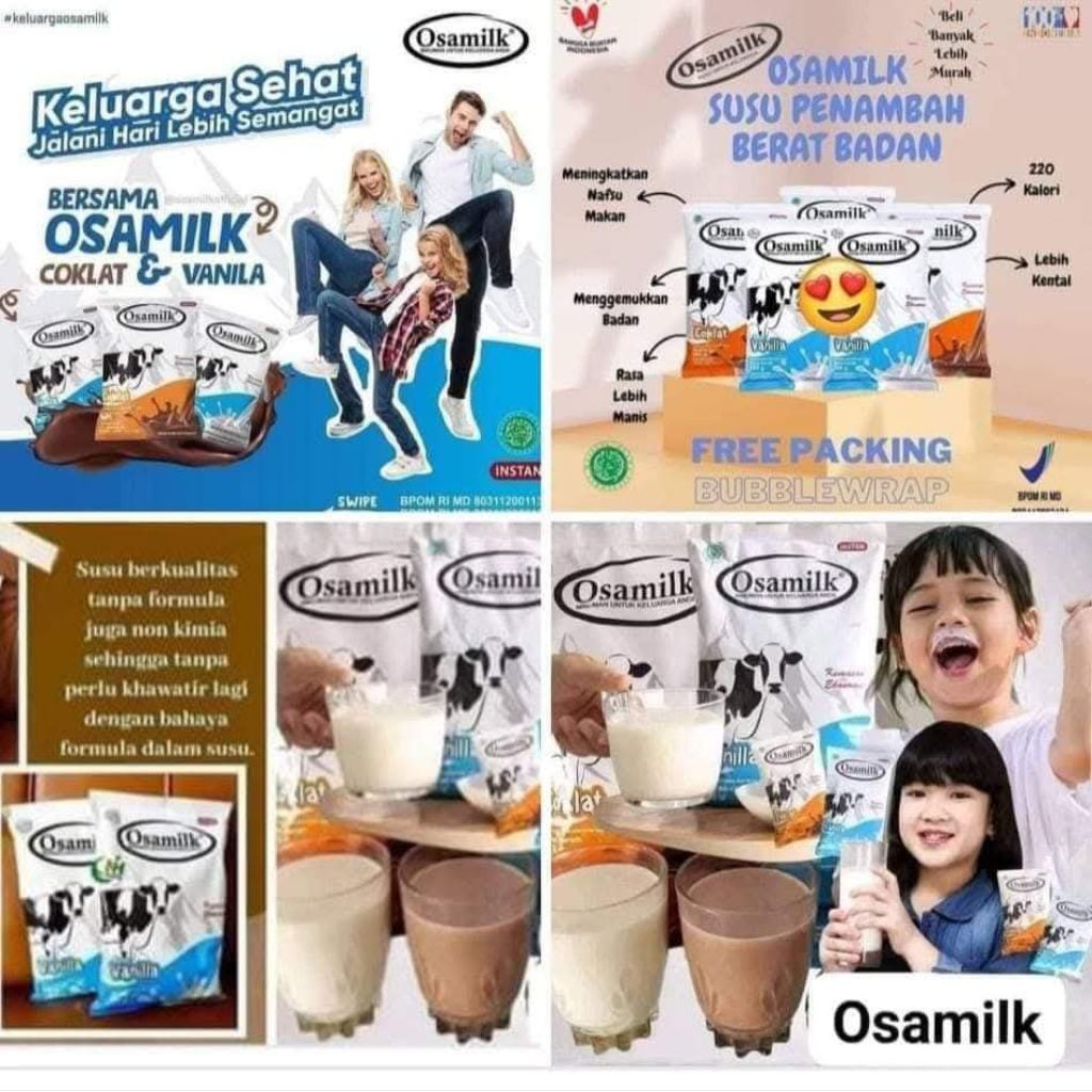 Susu osamilk untuk menambah nafsu makan anak dan dewasa PROMO