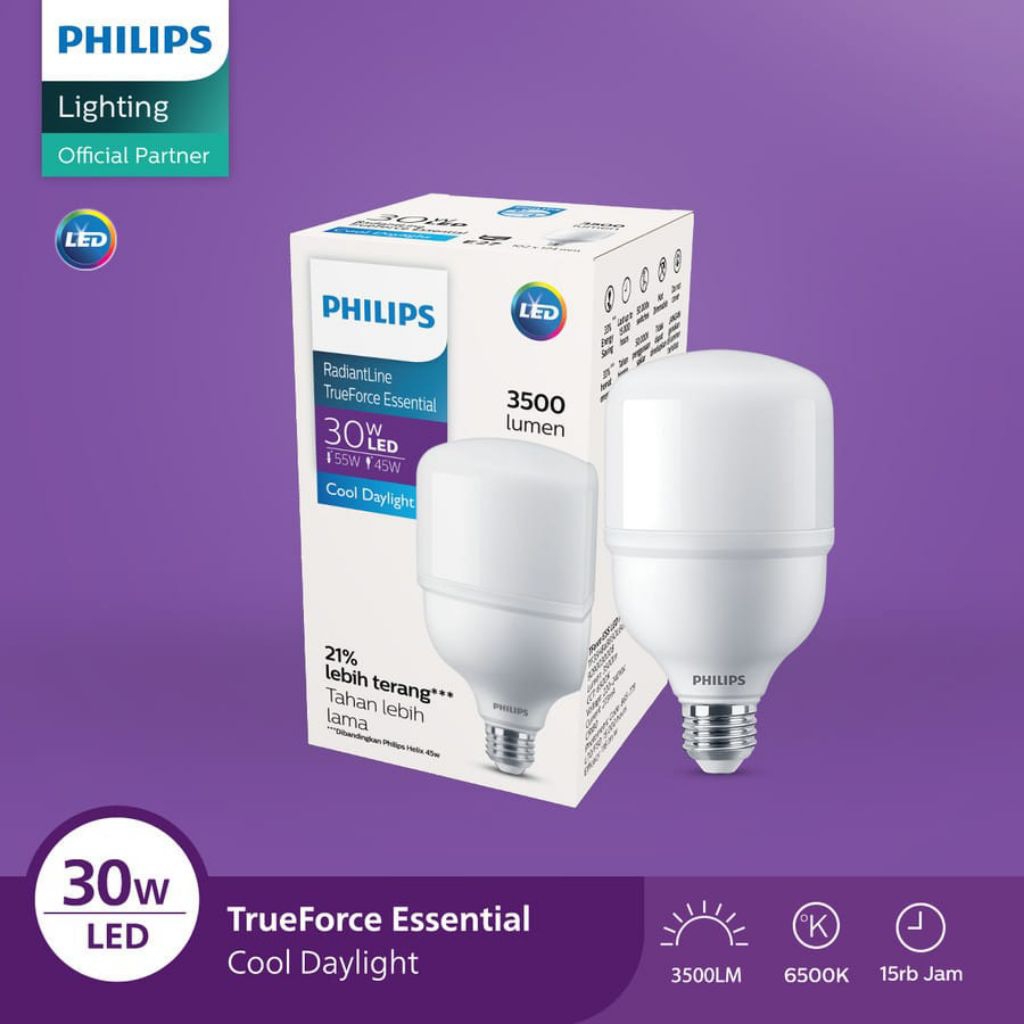 Lampu Philips 30 Watt super terang. Philips Lampu LED Paket Philips Lampu LED Paket Lampu Lebih Cuan