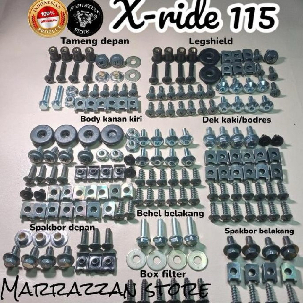 Baut body motor X ride fullset body fullbody