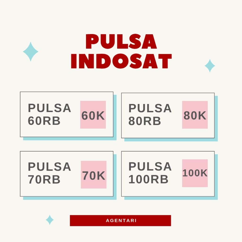 ISI ULANG PULSA REGULER TERMURAH INDOSAT IM3 60RB 70RB 80RB 100RB